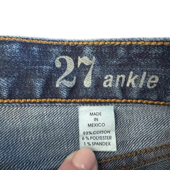 J. Crew Toothpick Jeans Women's Size 27 Blue Ankle skinny Mid rise 1133 - Picture 5 of 11